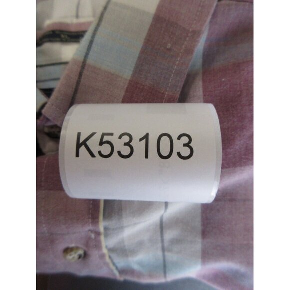 VINTAGE Levis Shirt XL Button Down Plaid Flap Pocket 80s 90s Western - Picture 10 of 10